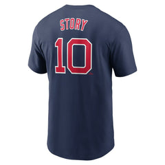 Trevor Story Boston Red Sox Nike Fuse Name & Number T-Shirt - MLB T-shirts
