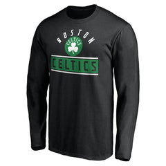 Black Boston Celtics Team Arch Knockout Long Sleeve T-Shirt | NBA