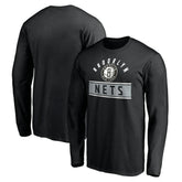 Black Brooklyn Nets Team Arch Knockout Long Sleeve T-Shirt | NBA