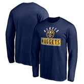 Navy Denver Nuggets Team Arch Knockout Long Sleeve T-Shirt sale | NBA
