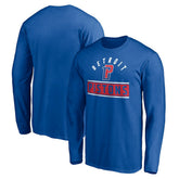 Blue Detroit Pistons Team Arch Knockout Long Sleeve T-Shirt sale | NBA