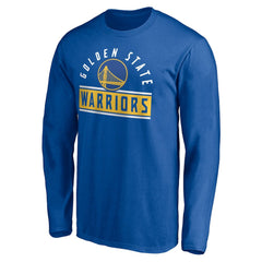 Royal Golden State Warriors Team Arch Knockout Long Sleeve T-Shirt sale | NBA