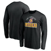 Black Los Angeles Lakers Team Arch Knockout Long Sleeve T-Shirt | NBA