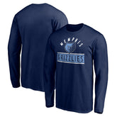 Navy Memphis Grizzlies Team Arch Knockout Long Sleeve T-Shirt | NBA