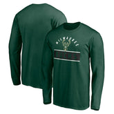Hunter Green Milwaukee Bucks Team Arch Knockout Long Sleeve T-Shirt | NBA