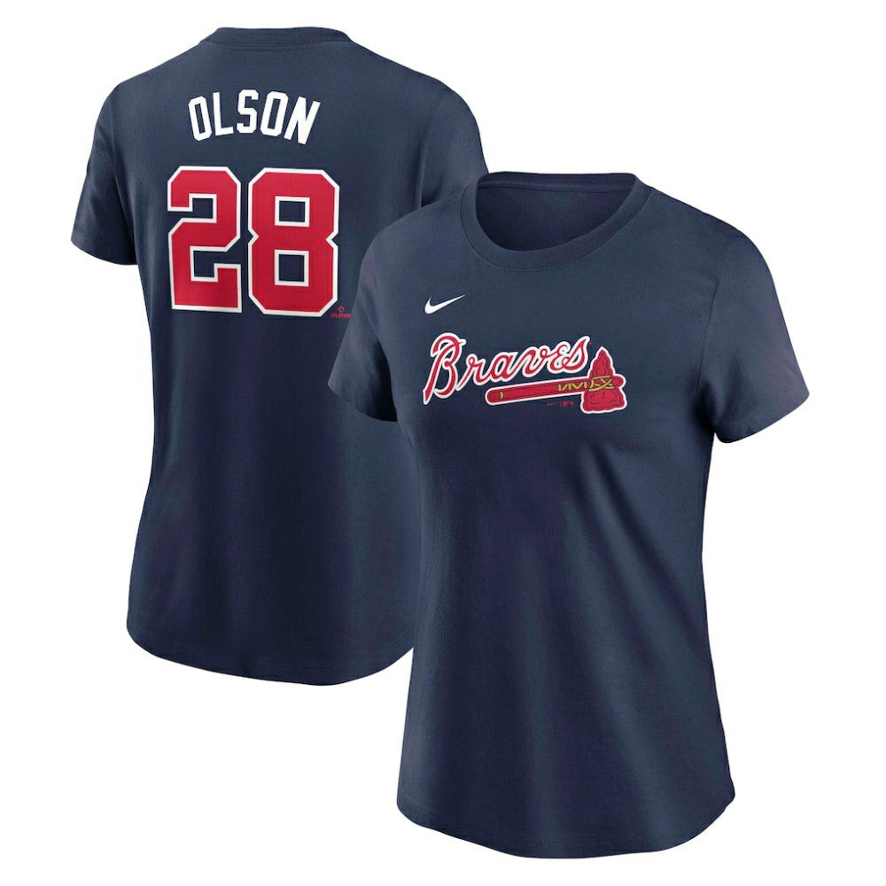 Matt Olson Atlanta Braves Nike Women's Cooperstown Collection Fuse Name & Number T-Shirt - MLB T-shirts