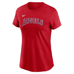Mike Trout Los Angeles Angels Nike Women's Cooperstown Collection Fuse Name & Number T-Shirt - MLB T-shirts