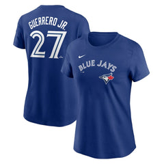 Vladimir Guerrero Jr. Toronto Blue Jays Nike Women's Cooperstown Collection Fuse Name & Number T-Shirt - MLB T-shirts