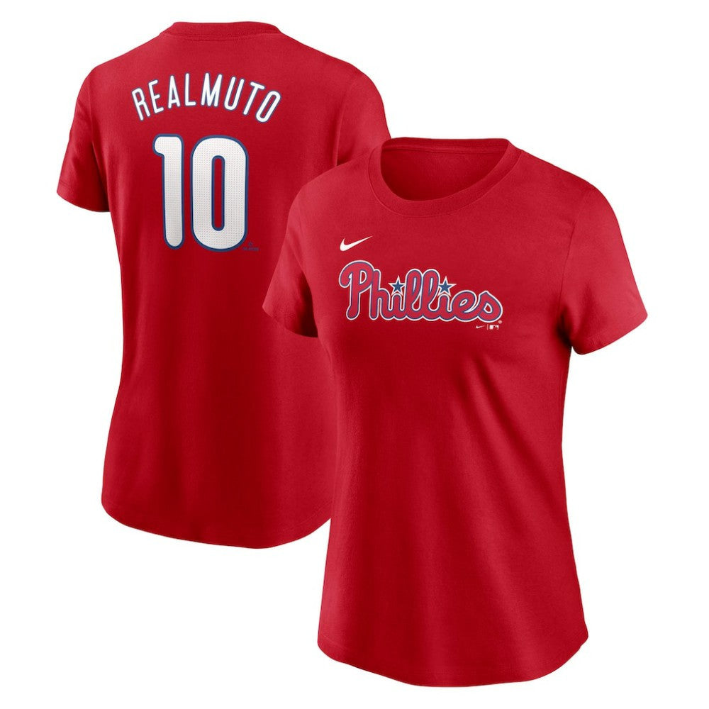 J.T. Realmuto Philadelphia Phillies Nike Women's Cooperstown Collection Fuse Name & Number T-Shirt - MLB T-shirts