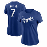 Bobby Witt Jr. Kansas City Royals Nike Women's Cooperstown Collection Fuse Name & Number T-Shirt - MLB T-shirts