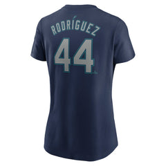 Julio Rodriguez Seattle Mariners Nike Women's Cooperstown Collection Fuse Name & Number T-Shirt - MLB T-shirts