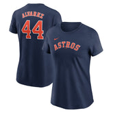 Yordan Alvarez Houston Astros Nike Women's Cooperstown Collection Fuse Name & Number T-Shirt - MLB T-shirts