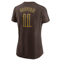 Yu Darvish San Diego Padres Nike Women's Cooperstown Collection Fuse Name & Number T-Shirt - MLB T-shirts