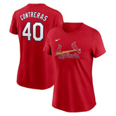 Willson Contreras St. Louis Cardinals Nike Women's Cooperstown Collection Fuse Name & Number T-Shirt - MLB T-shirts