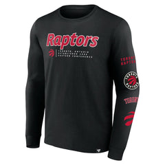 Black Toronto Raptors Baseline Long Sleeve T-Shirt | NBA