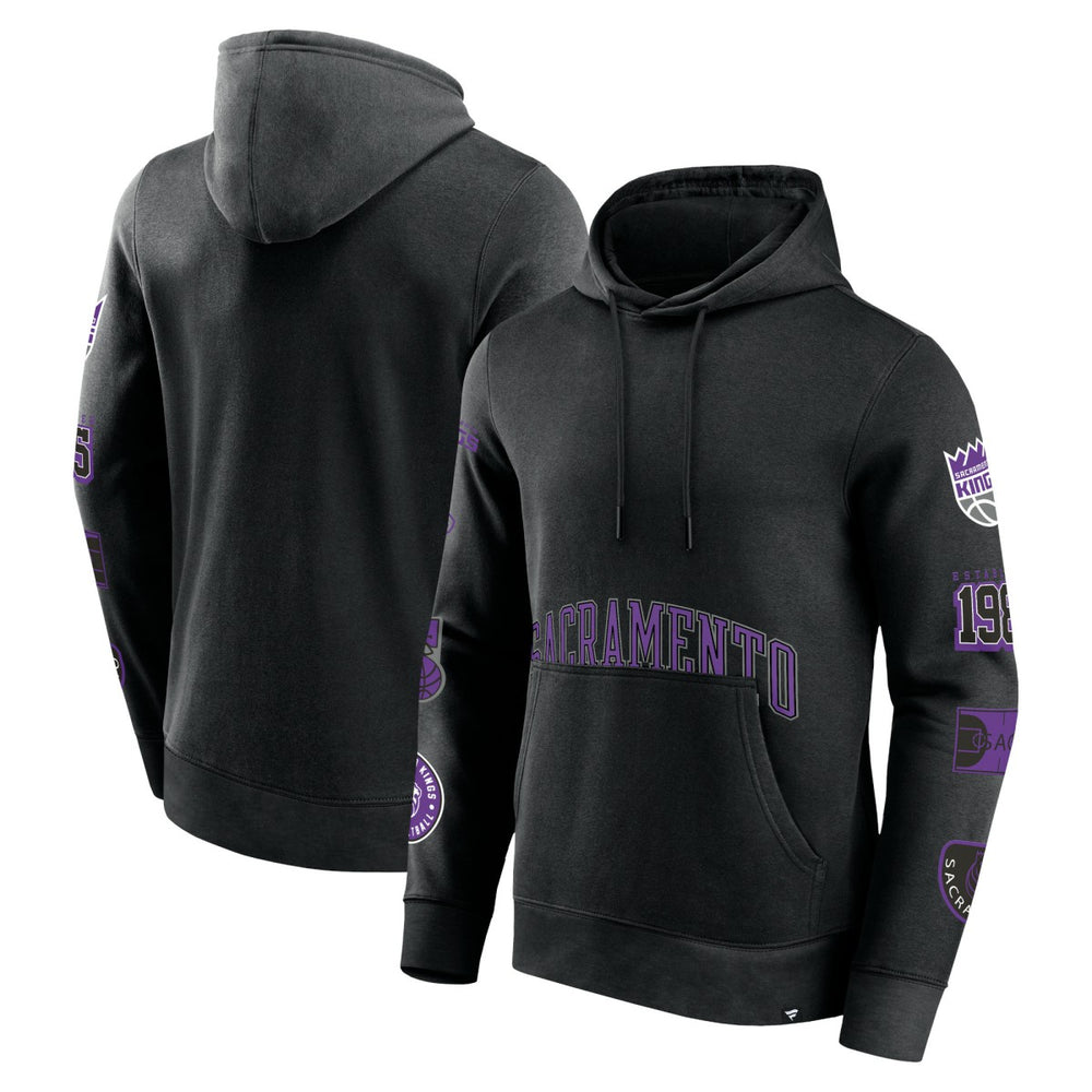 Black Sacramento Kings Home Court Pullover Hoodie | NBA