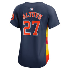 Jose Altuve Houston Astros Nike Women's Alternate Limited Player Jersey – Navy - MLB Jerseys