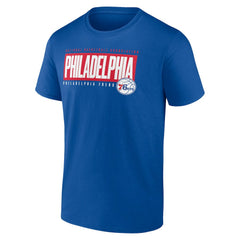 Royal Philadelphia 76ers Box Out T-Shirt | NBA