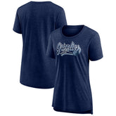 Heather Navy Memphis Grizzlies Women's League Leader Tri-Blend T-Shirt | NBA
