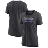 Heather Charcoal Charlotte Hornets Women's League Leader Tri-Blend T-Shirt | NBA