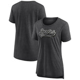 Heather Charcoal San Antonio Spurs Women's League Leader Tri-Blend T-Shirt | NBA
