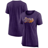 Heather Purple Phoenix Suns Women's League Leader Tri-Blend T-Shirt | NBA