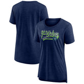 Heather Navy Minnesota Timberwolves Women's League Leader Tri-Blend T-Shirt | NBA