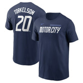 Spencer Torkelson Detroit Tigers Nike 2024 City Connect Fuse Name & Number T-Shirt - MLB T-shirts