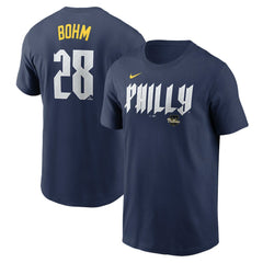 Alec Bohm Philadelphia Phillies Nike 2024 City Connect Fuse Name & Number T-Shirt - MLB T-shirts