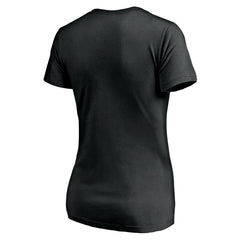Black Los Angeles Lakers Women's Mascot In Bounds V-Neck T-Shirt | NBA
