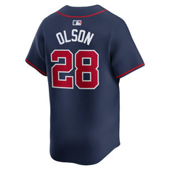 Matt Olson Atlanta Braves Nike Alternate Limited Player Jersey – Navy - MLB Jerseys
