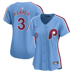 Bryce Harper Philadelphia Phillies Nike Women's Alternate Limited Player Jersey – Light Blue - MLB Jerseys