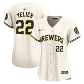Christian Yelich Milwaukee Brewers Nike Women's Home Limited Player Jersey - MLB Jerseys