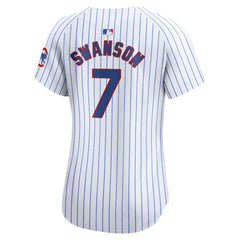 Dansby Swanson Chicago Cubs Nike Women's Home Limited Player Jersey - MLB Jerseys