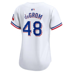 Jacob deGrom Texas Rangers Nike Women's Home Limited Player Jersey - MLB Jerseys