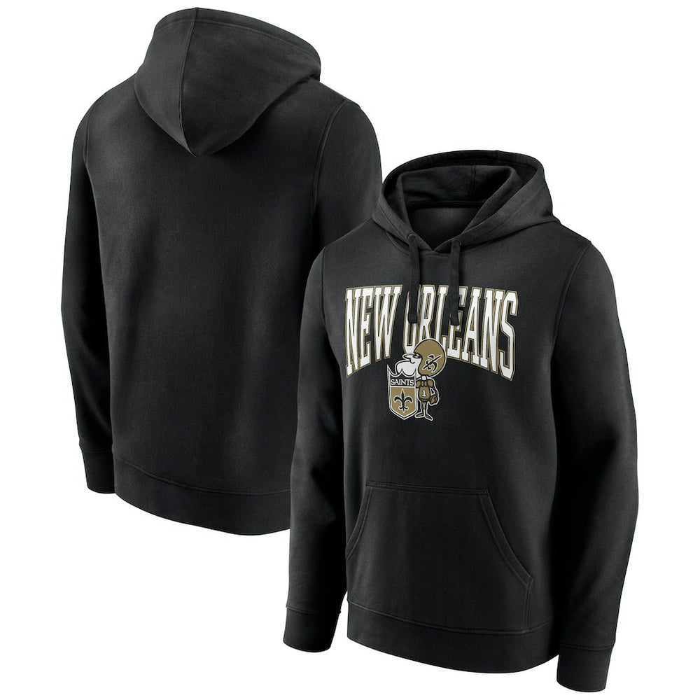 New Orleans Saints Gridiron Classics Campus Standard Pullover Hoodie | NFL Outlet