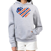 New York Mets G-III 4Her by Carl Banks Women's Heart Fleece Pullover Hoodie - MLB Hoodies
