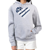 New York Yankees G-III 4Her by Carl Banks Women's Heart Fleece Pullover Hoodie - MLB Hoodies
