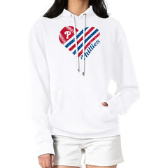 Philadelphia Phillies G-III 4Her by Carl Banks Women's Heart Fleece Pullover Hoodie - MLB Hoodies