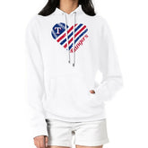 Texas Rangers G-III 4Her by Carl Banks Women's Heart Fleece Pullover Hoodie - MLB Hoodies