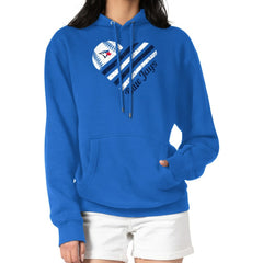 Toronto Blue Jays G-III 4Her by Carl Banks Women's Heart Fleece Pullover Hoodie - MLB Hoodies