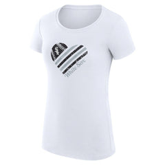 Chicago White Sox G-III 4Her by Carl Banks Women's Super-Slim Fit Lightweight Heart Graphic T-Shirt - MLB T-shirts