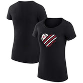 Cincinnati Reds G-III 4Her by Carl Banks Women's Super-Slim Fit Lightweight Heart Graphic T-Shirt - MLB T-shirts