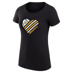 Athletics G-III 4Her by Carl Banks Women's Super-Slim Fit Lightweight Heart Graphic T-Shirt - MLB T-shirts