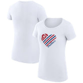 Philadelphia Phillies G-III 4Her by Carl Banks Women's Super-Slim Fit Lightweight Heart Graphic T-Shirt - MLB T-shirts