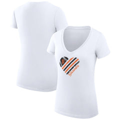 San Francisco Giants G-III 4Her by Carl Banks Women's Super-Slim Fit Lightweight Heart V-Neck T-Shirt - MLB T-shirts