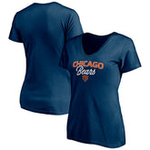 Chicago Bears Women's Depth Chart V-Neck T-Shirt | NFL Near me