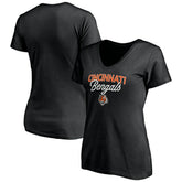 Cincinnati Bengals Women's Depth Chart V-Neck T-Shirt | NFL Sale