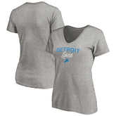 Detroit Lions Women's Depth Chart V-Neck T-Shirt | NFL Outlet