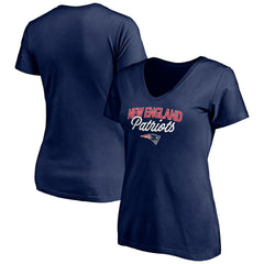 New England Patriots Women's Depth Chart V-Neck T-Shirt | NFL Online
